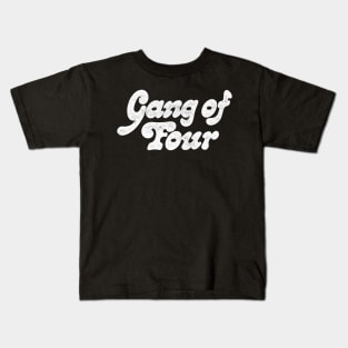 Gang of Four / Retro Style Typography Design Kids T-Shirt